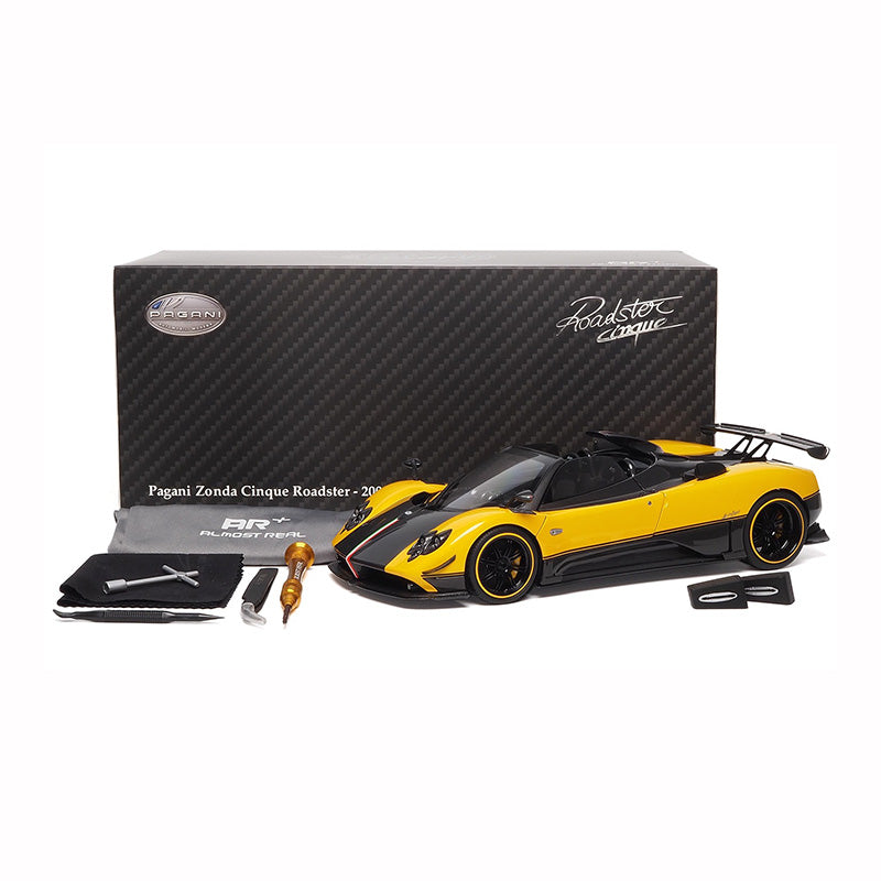 AlmosReal 1:18 Pagani Zonda Cinque Convertible Diecast Model Car