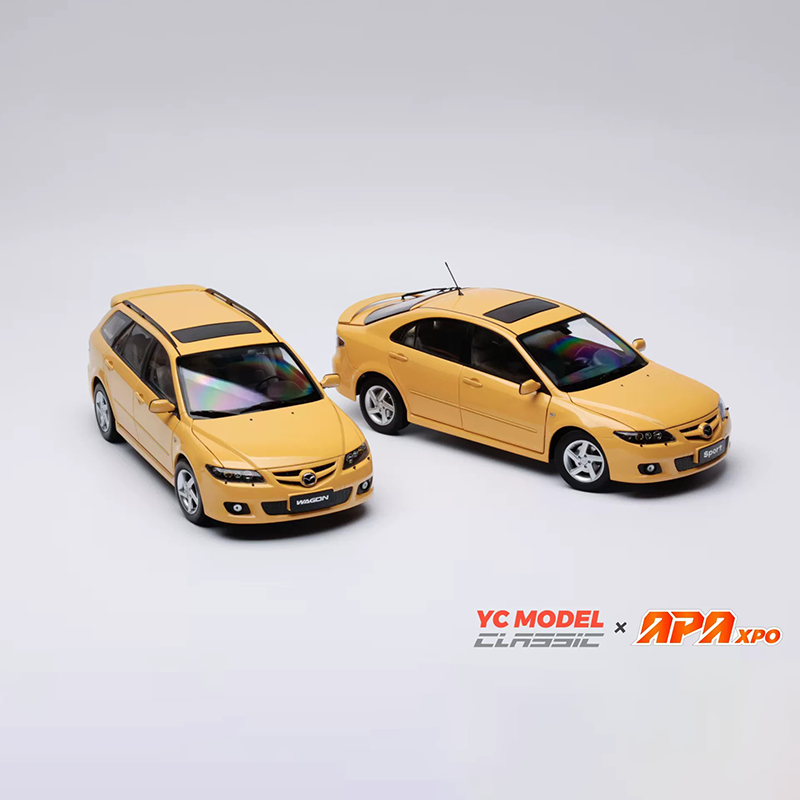 YC Model × APAxpo 1:18 Mazda 6 Twin Car Set – Diecast Model Cars Gift