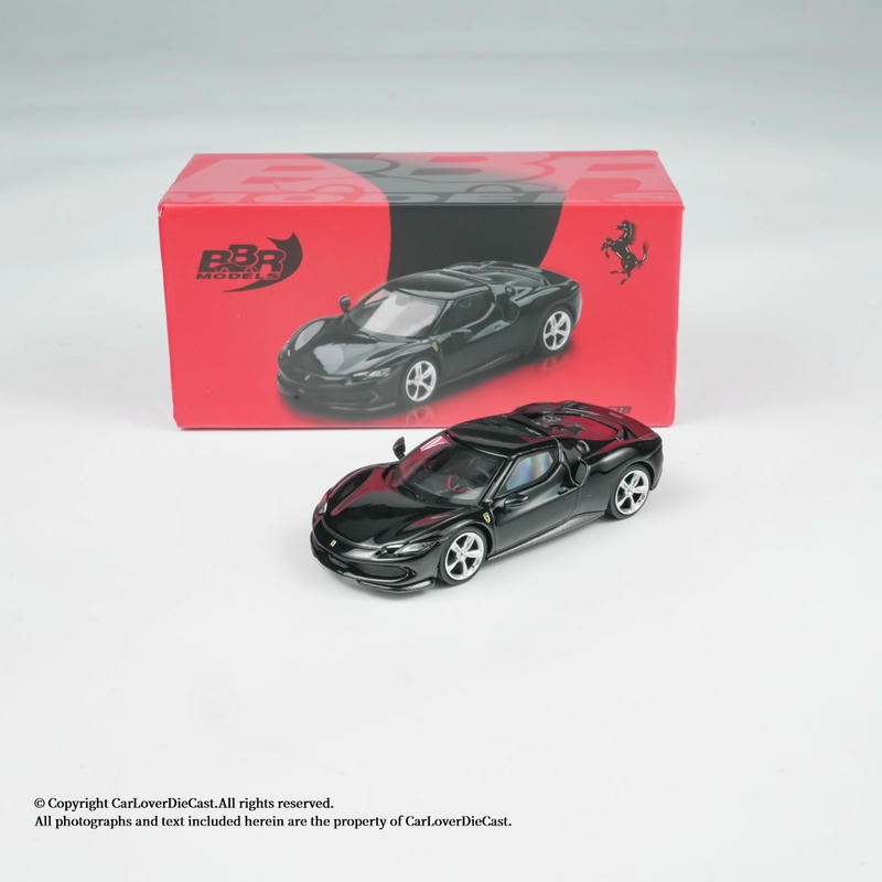 BBR 1:64 Ferrari 296 GTB Deicast Car – Black