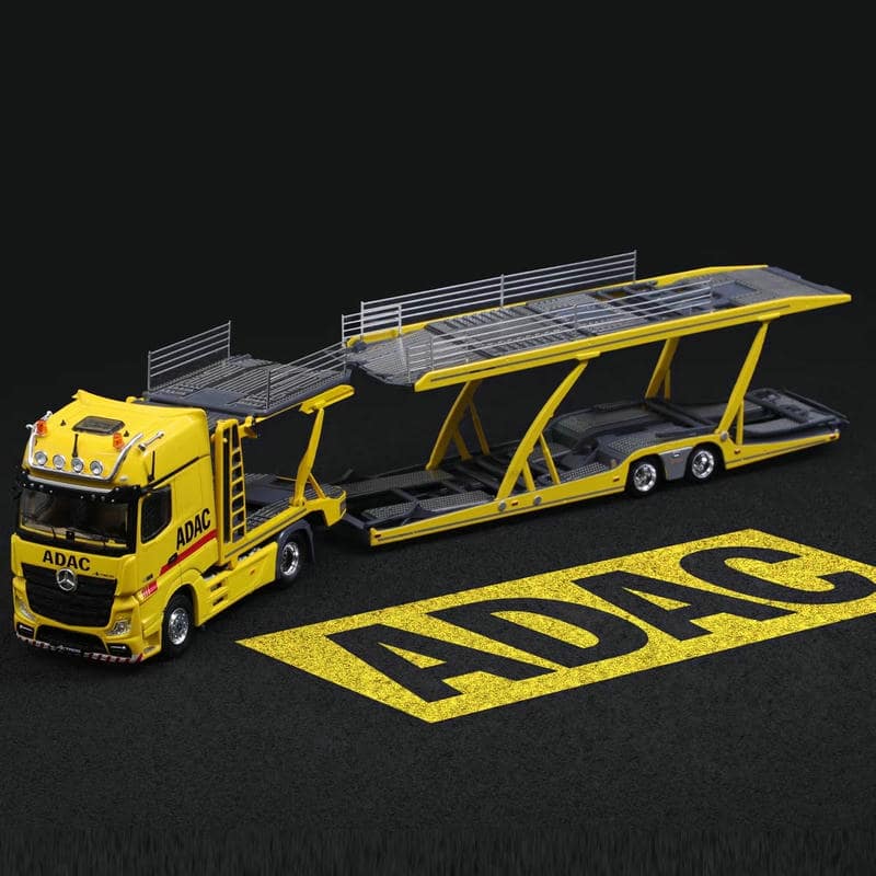 GCD 1:64 Mercedes-Benz Actros Double-Deck Car Transporter Truck Diecast Model