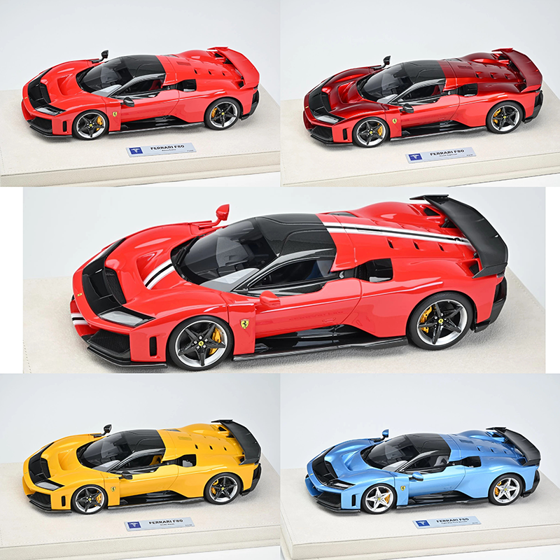 HC 1:18 Ferrari F80 Limited Edition Resin Model – V6 Hybrid Hypercar Collector Car
