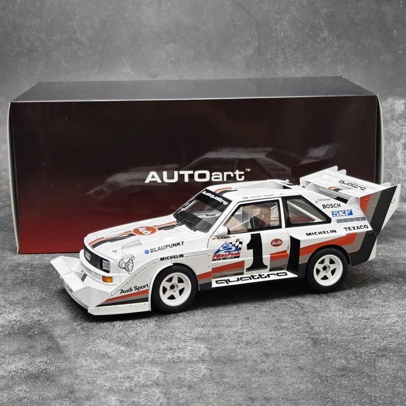 AUTOart 1:18 Audi Quattro S1 Rally Monte Carlo 1986 Diecast car Model