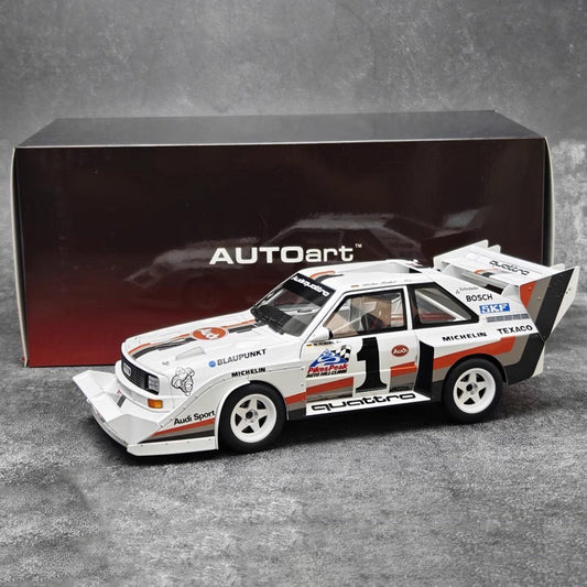 AUTOart 1:18 Audi Quattro S1 Rally Monte Carlo 1986 Diecast car Model