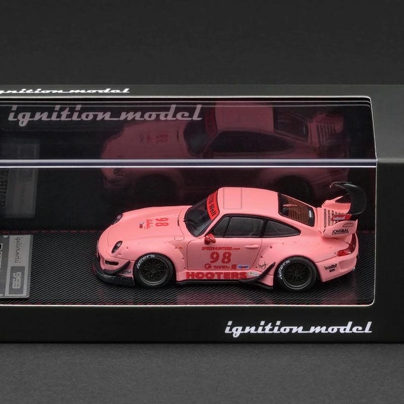 Ignition Model 1:64 Porsche RWB 993 Low Wing Matte Pink Diecast Model Car