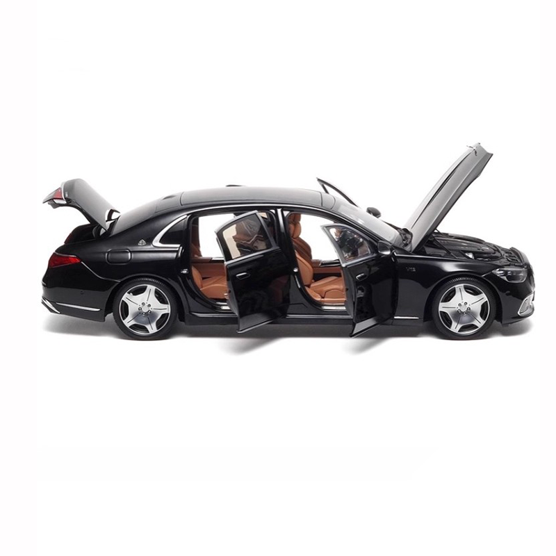 Almost Real 1:18 Mercedes-Maybach S-Class 2021 Obsidian Black Diecast Model Car
