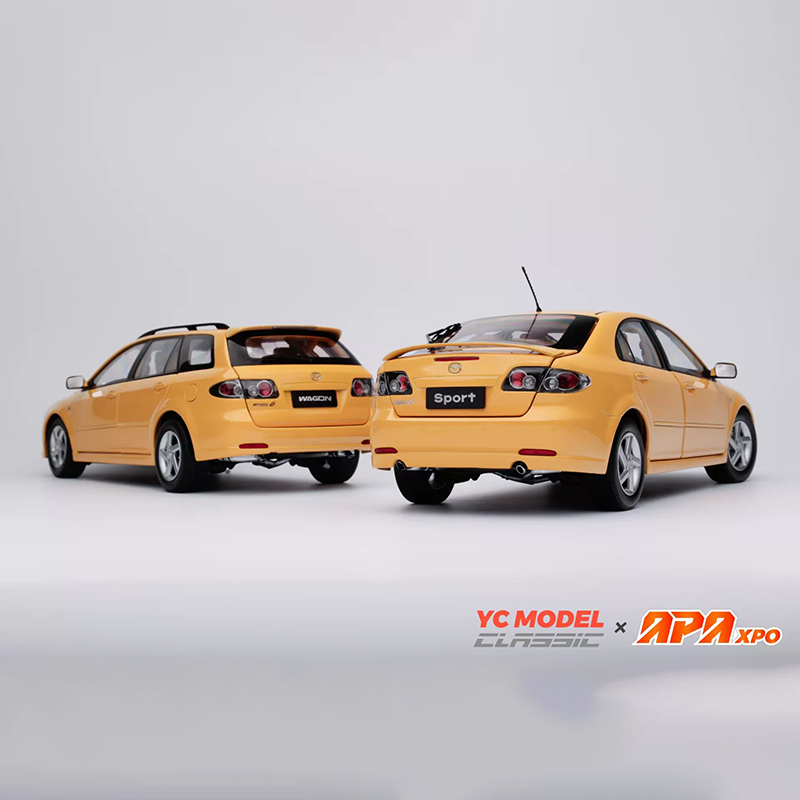YC Model × APAxpo 1:18 Mazda 6 Twin Car Set – Diecast Model Cars Gift