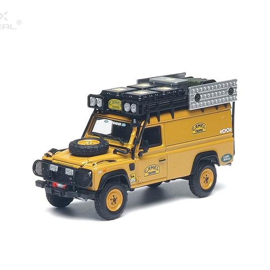 AR BOX 1:64 Land Rover Defender 110 Camel Trophy Tanzania Burundi Expedition Diecast Model Car