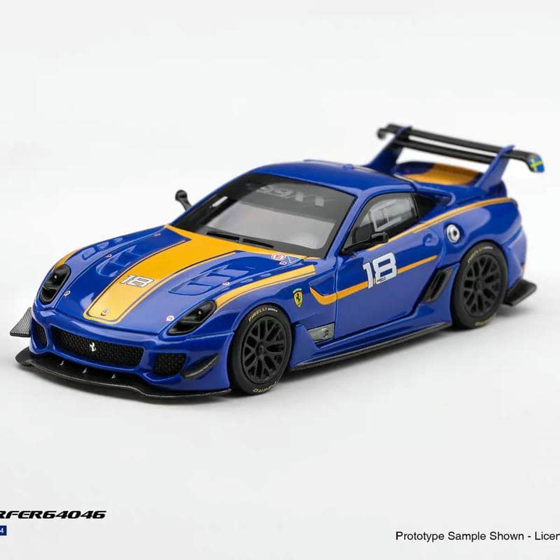 BBR 1:64 Ferrari 599XX EVO 18 Blue Diecast Model Car
