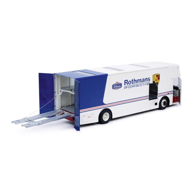 Schuco Mercedes-Benz O317K Porsche Racing Transporter 1:18 Diecast Model – Rothmans Livery