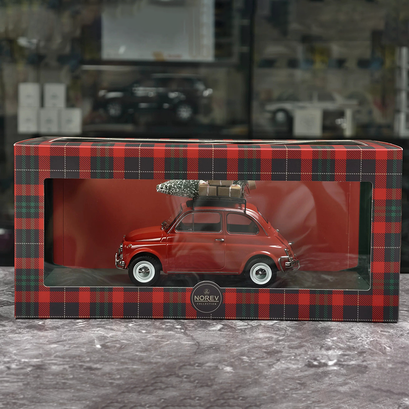 NOREV 1:18 Christmas Edition Volkswagen Beetle, Porsche 911 &amp; Fiat 500 Diecast Model Cars