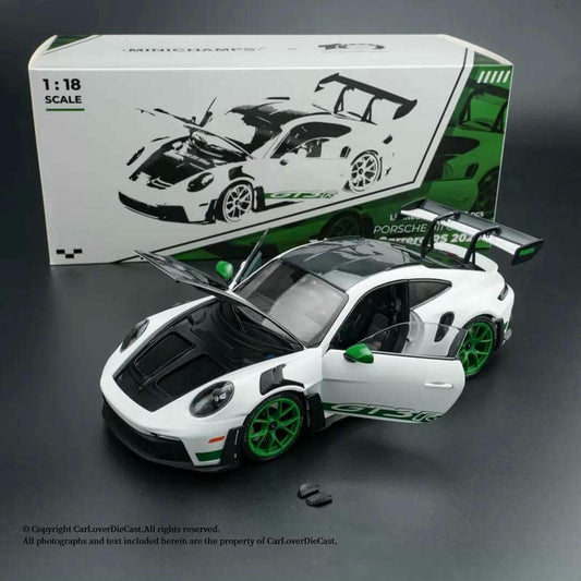 MINICHAMPS 1:18 Porsche 911 GT3 RS Diecast Model Car – Full Opening Limited Edition Collector