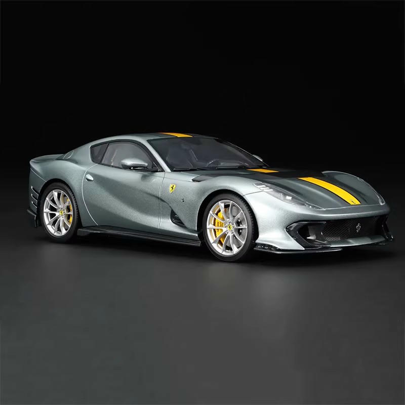 Amalgam 1:18 Ferrari 812 Competizione Resin Model – Gray