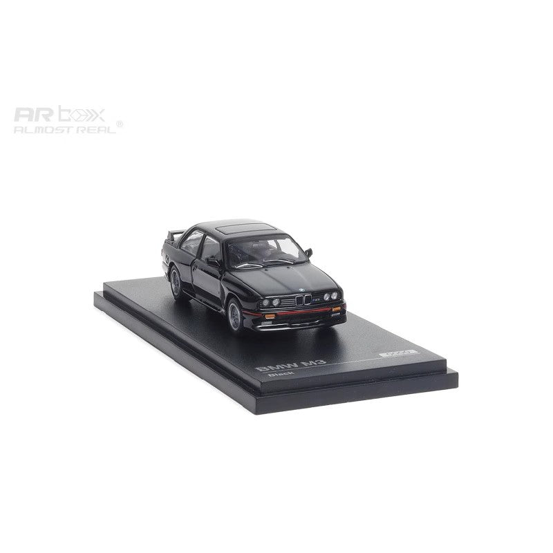 BMW M3 (E30) – 1:64 Diecast Model by Almost Real AR BOX Series (Black – Static Collector’s Edition)