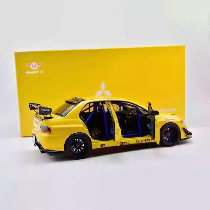 Super A 1:18 Mitsubishi Lancer Evolution IX MR FQ-360 DieCast Model – Yellow