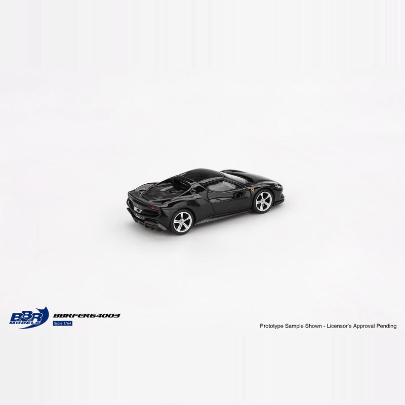 BBR 1:64 Ferrari 296 GTB Deicast Car – Black