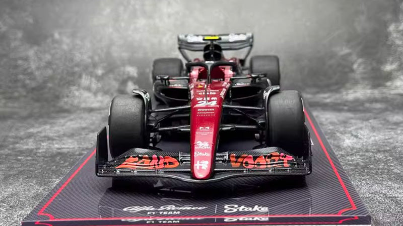 Alfa Romeo F1 C43 – #24 Zhou Guanyu Netherlands GP Edition 1:18 Scale Collectible Model by Kilo NZG (Alloy Shell with Display Base Cover)