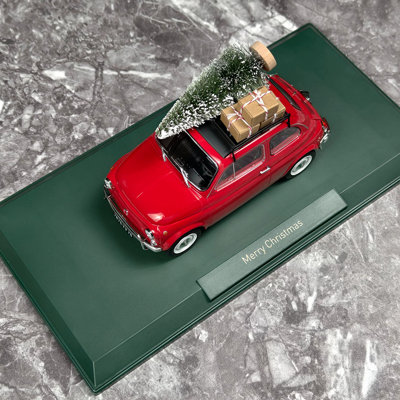 NOREV 1:18 Christmas Edition Volkswagen Beetle, Porsche 911 &amp; Fiat 500 Diecast Model Cars