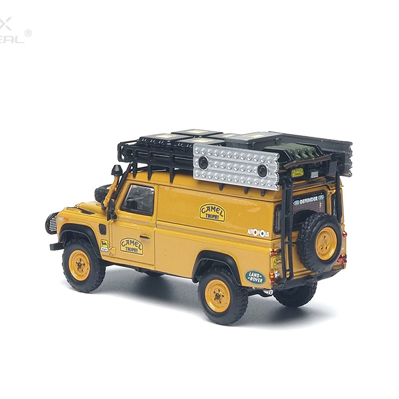 AR BOX 1:64 Land Rover Defender 110 Camel Trophy Tanzania Burundi Expedition Diecast Model Car