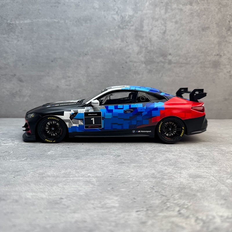 OTTO Mobile 1:18 BMW M4 GT4 White 2024 Resin Model-OT1125