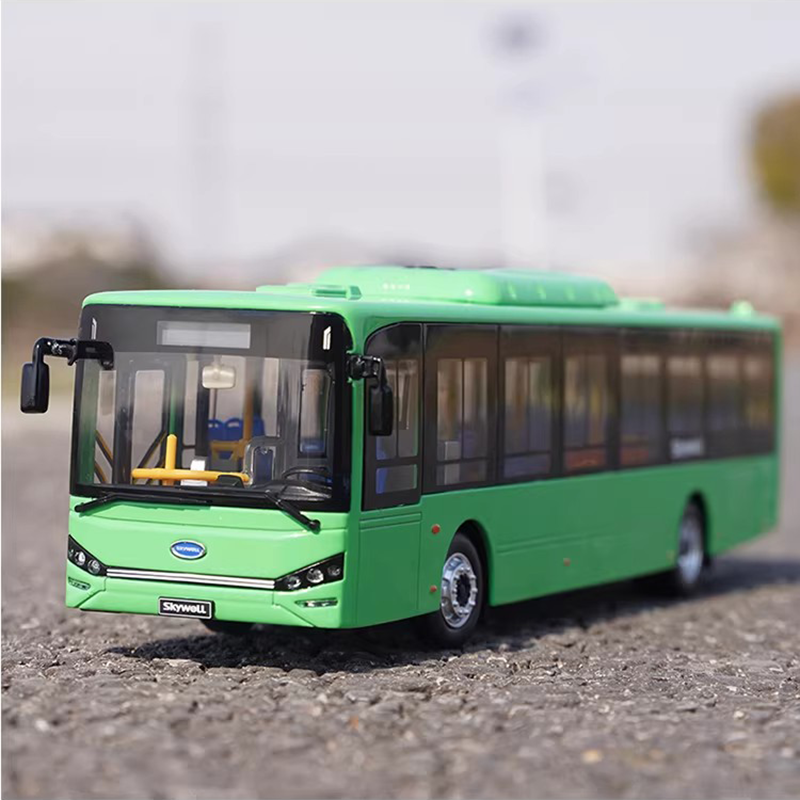 Original 1:42 Nanjing Golden Dragon Kaiwo NJL6126EV Electric City Bus Diecast Model