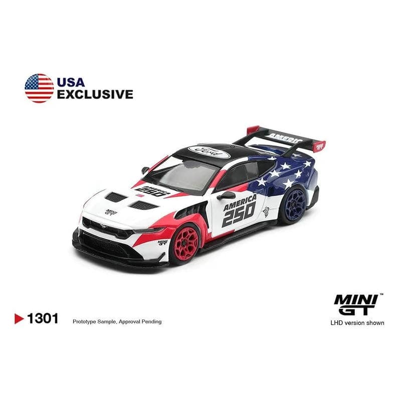 MINI GT 1:64 #1301 Ford Mustang GTD U.S. Special Edition Diecast Model Car