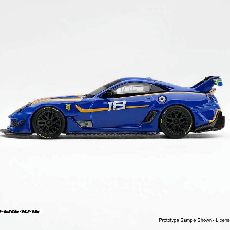 BBR 1:64 Ferrari 599XX EVO 18 Blue Diecast Model Car