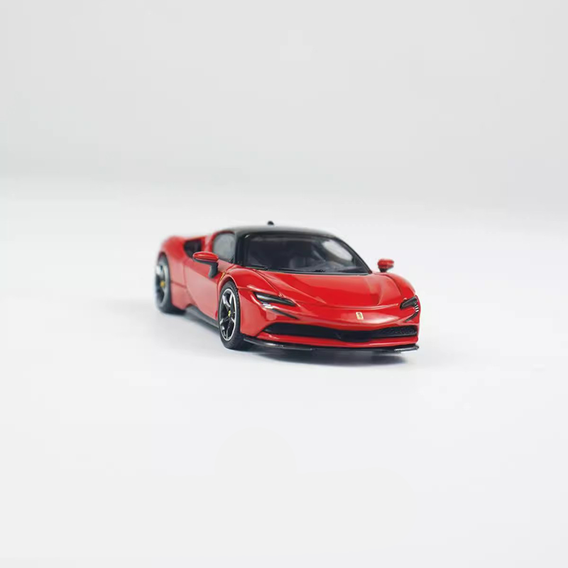 BBR 1:64 Ferrari SF90 Stradale Rosso Corsa Alloy Collectible Model Car