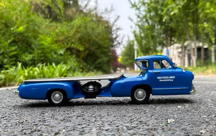 IVY Blue Miracle 1:18 Anhänger Transportfahrzeug Renntransporter Legierung Automodell