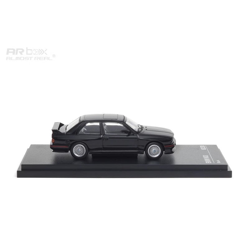 BMW M3 (E30) – 1:64 Diecast Model by Almost Real AR BOX Series (Black – Static Collector’s Edition)