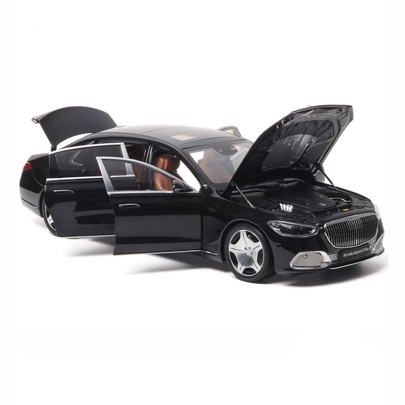 Almost Real 1:18 Mercedes-Maybach S-Class 2021 Obsidian Black Diecast Model Car