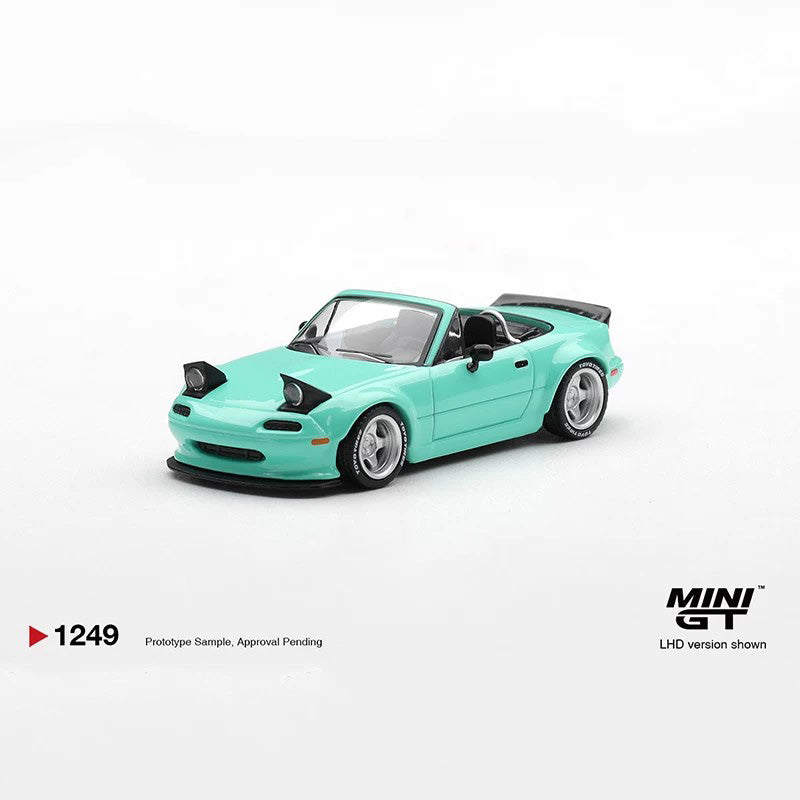 MINI GT 1:64 Mazda MX-5 Diecast Model Car – Mint Green