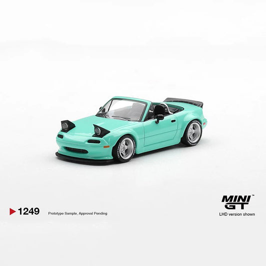 MINI GT 1:64 Mazda MX-5 Diecast Model Car – Mint Green