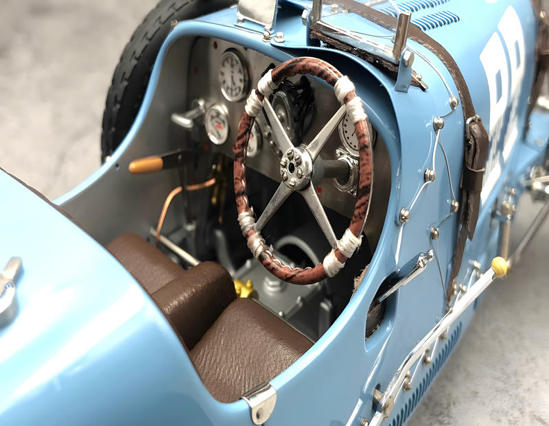 CMC 1:18 Bugatti Type 35 Blue Diecast Model #22