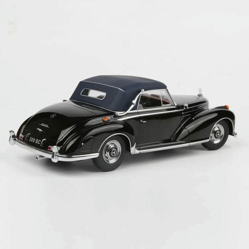 KK Scale 1:18 Mercedes-Benz 300 Sc Cabriolet 1957 Black Diecast Model