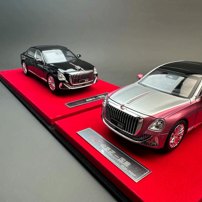 Hongqi Guoya 1:24 Diecast Model – FAW Golden Sunflower Luxury Sedan Collector Edition