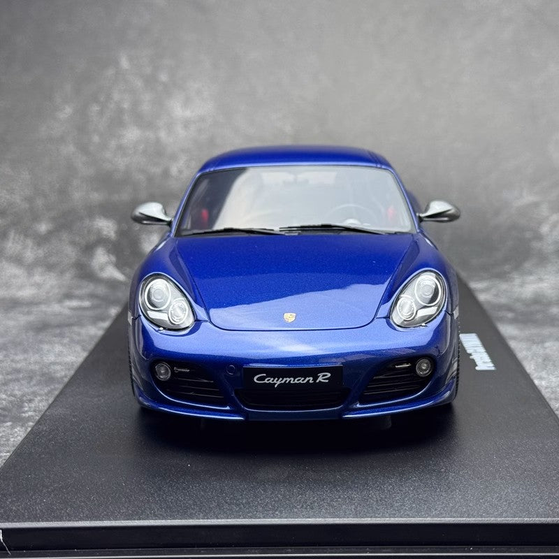 Porsche 911 Cayman R – 1:18 Resin Model by GT Spirit (Blue GT901）