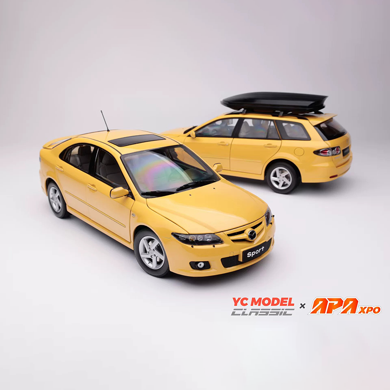 YC Model × APAxpo 1:18 Mazda 6 Twin Car Set – Diecast Model Cars Gift