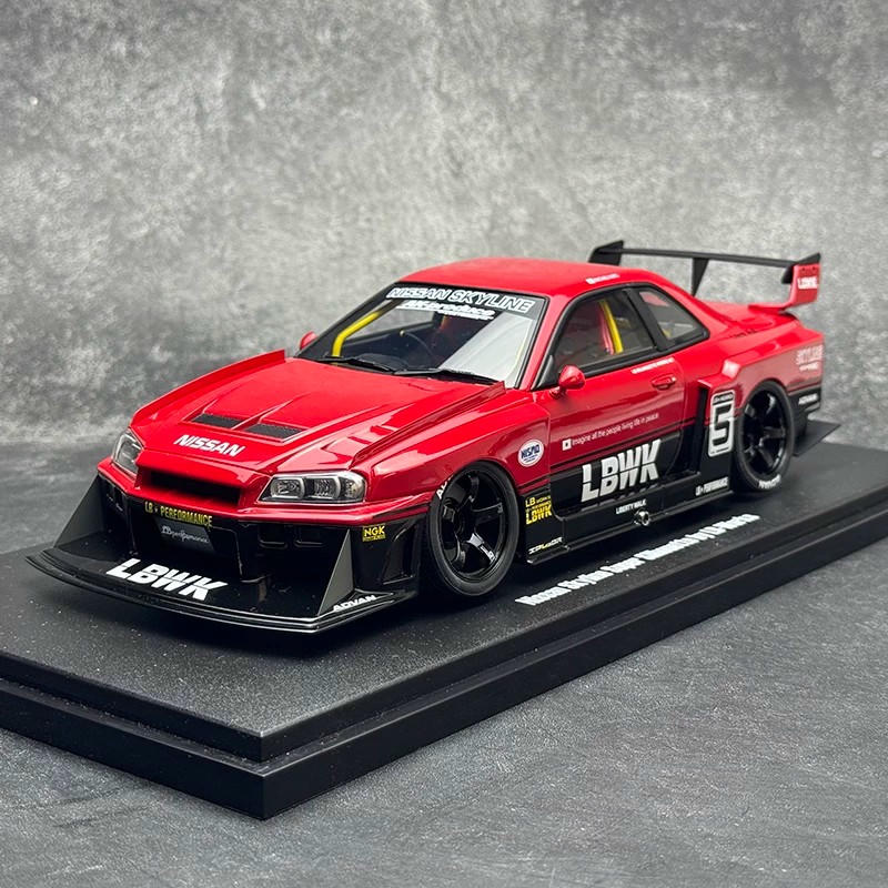 GT Spirit 1:18 Nissan Skyline GT-R R34 Super Silhouette LBWK Resin Model