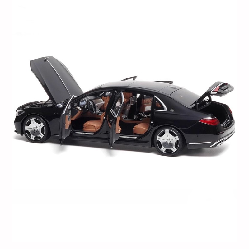 Almost Real 1:18 Mercedes-Maybach S-Class 2021 Obsidian Black Diecast Model Car