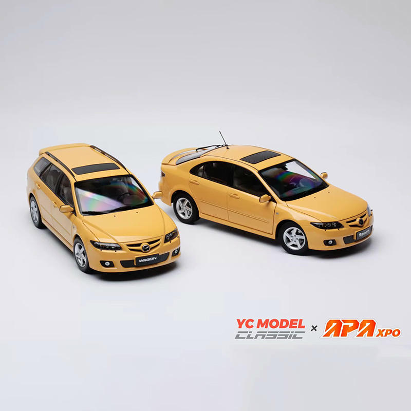YC Model Mazda6 Coupe & Mazda6 Wagon 1:18 Alloy Model Car Set
