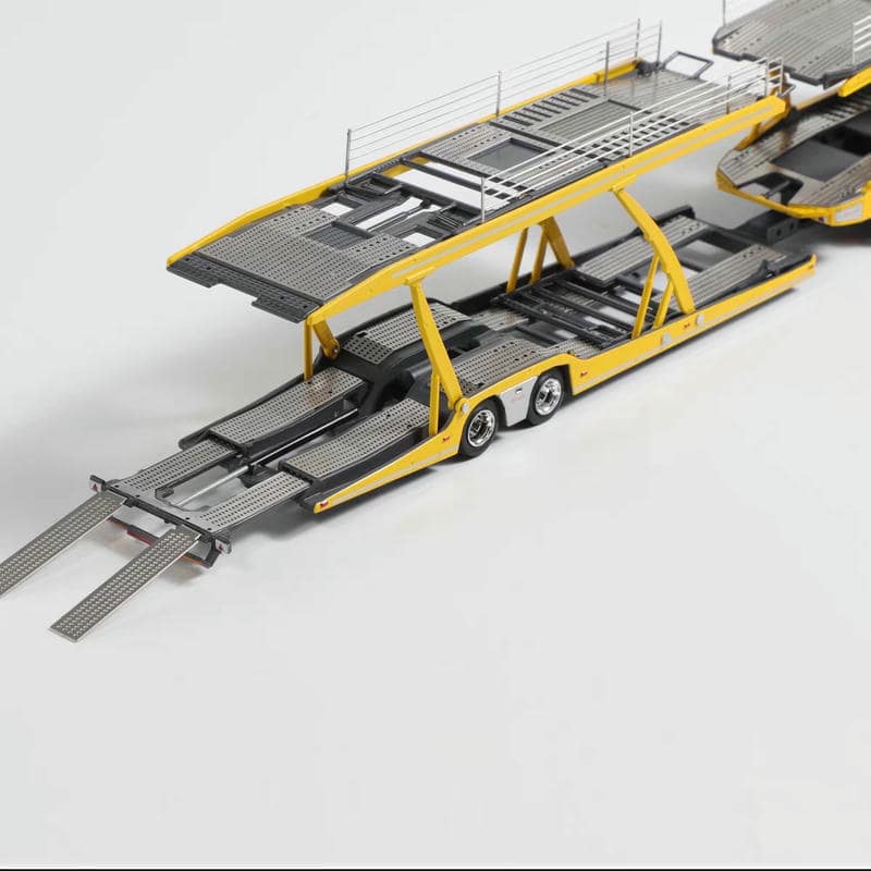 GCD 1:64 Mercedes-Benz Actros Double-Deck Car Transporter Truck Diecast Model