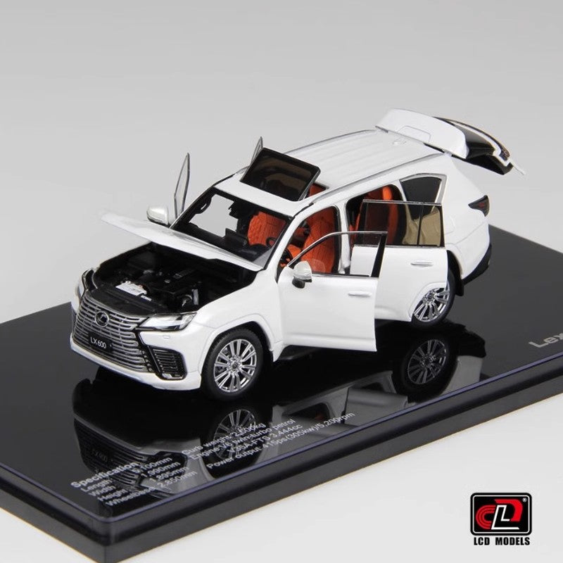 LCD 1:43 Lexus LX600 Lexus Replica Alloy Car Model Gift Set