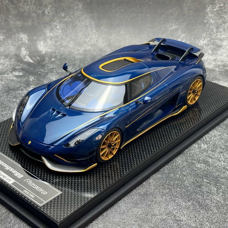 Frontiart 1:18 Koenigsegg Regera Resin Model Car — Carbin Dark Blue