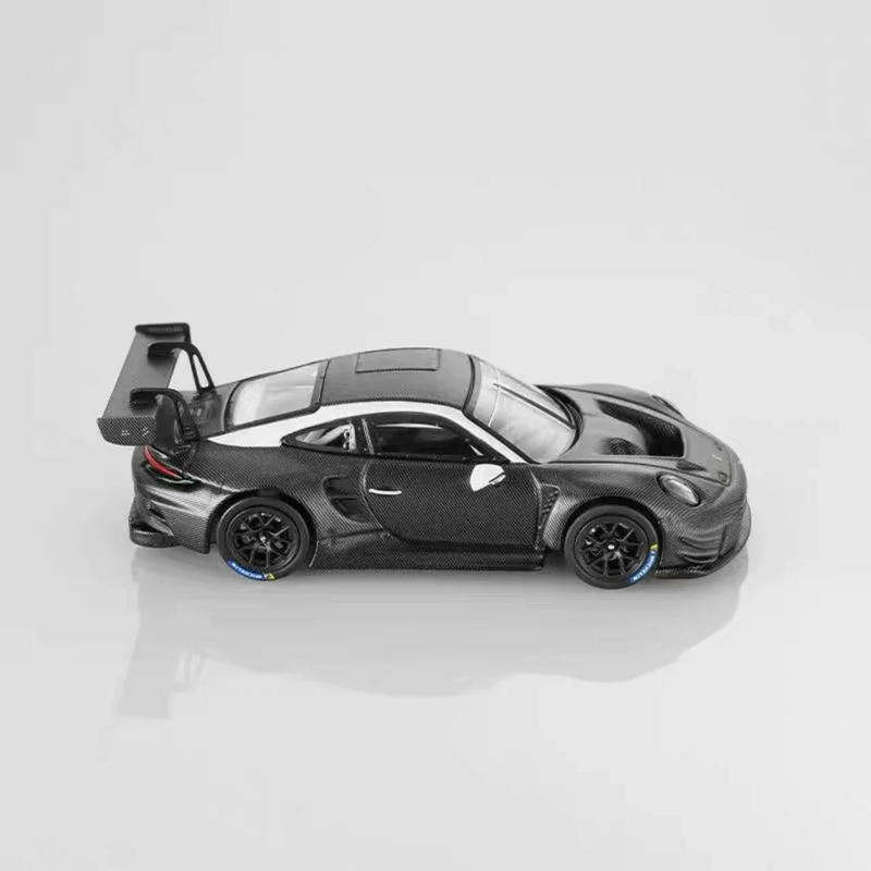 HappyCar Porsche 911 GT3 R 1:64 Diecast Model Car – Black Carbon