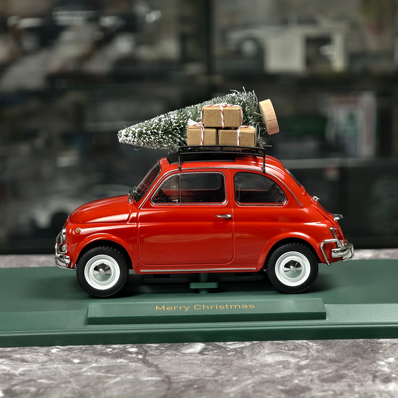 NOREV 1:18 Christmas Edition Volkswagen Beetle, Porsche 911 &amp; Fiat 500 Diecast Model Cars