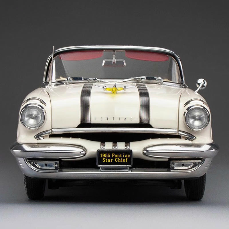 SunStar 1:18 1955 Pontiac Star Chief Diecast Model – YX car model