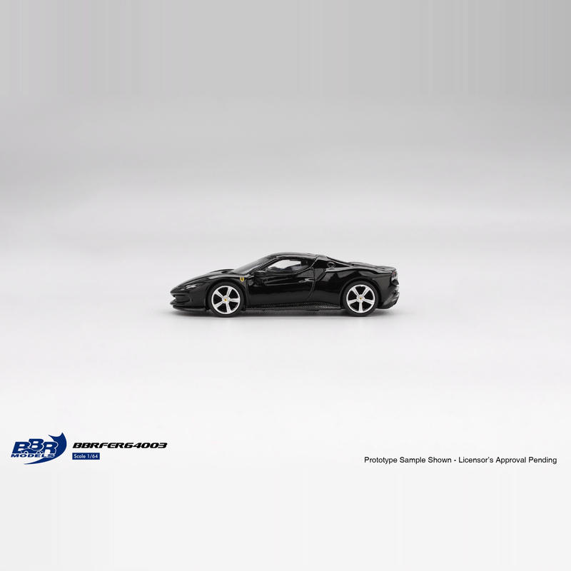 BBR 1:64 Ferrari 296 GTB Deicast Car – Black