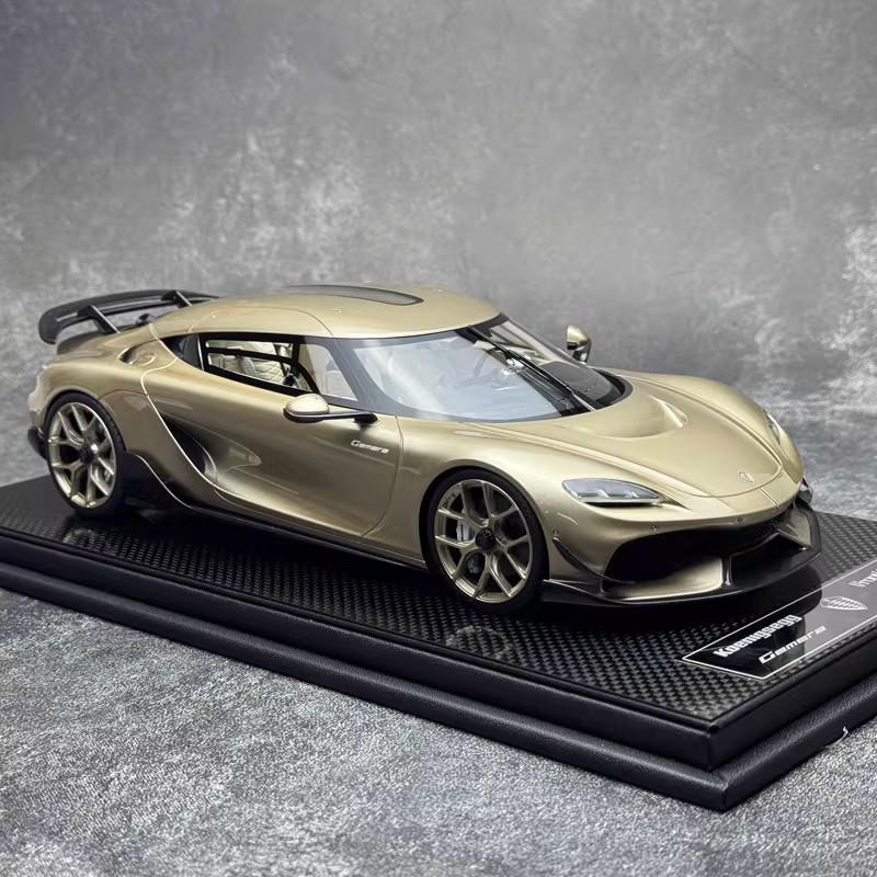 FrontiArt 1:18 Koenigsegg Gemera Resin Model — Champagne Gold