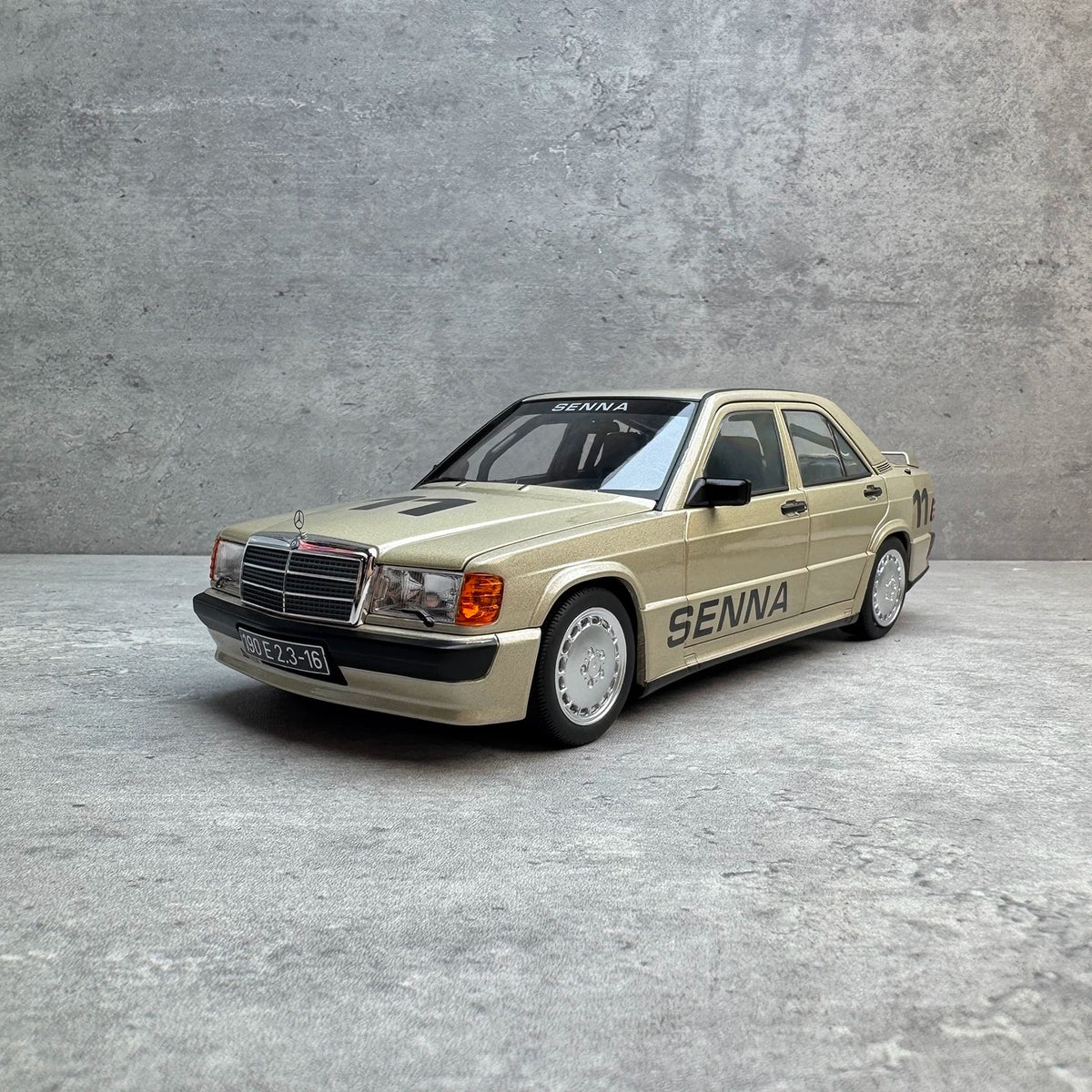 NOREV 1:18 Mercedes-Benz 190 E 2.3-16 1984 Nürburgring #11 Ayrton Senna Diecast Model Car