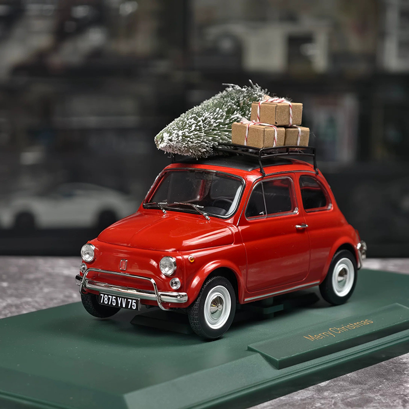 NOREV 1:18 Christmas Edition Volkswagen Beetle, Porsche 911 &amp; Fiat 500 Diecast Model Cars